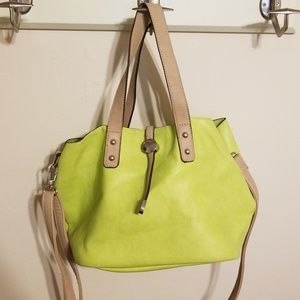 Charming Charlie Lime Hobo Bag